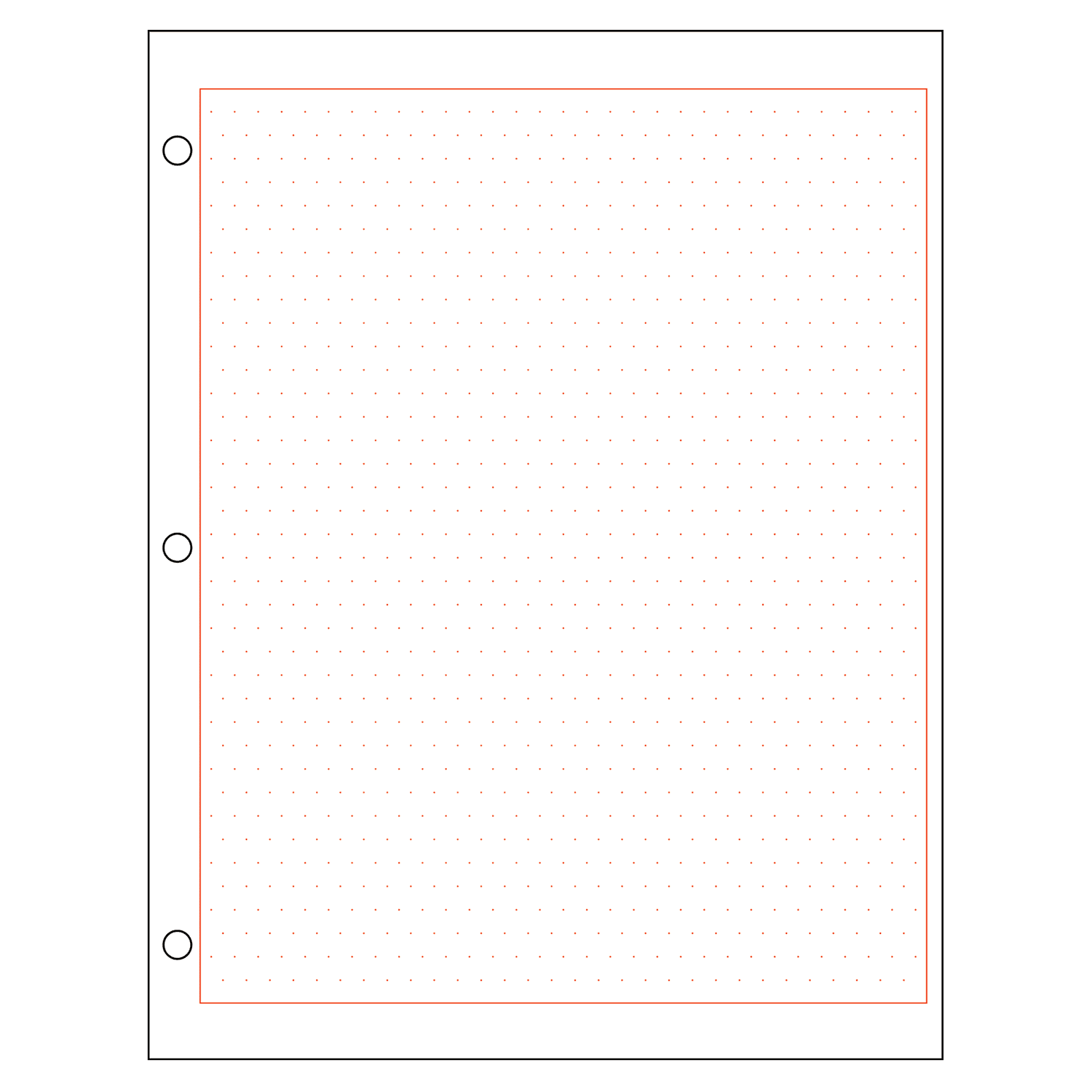 Isometric Graph Paper 1 4 Spaced Red Dots Double Sided 500 Sheet Ream Three Hole Punched Walmart