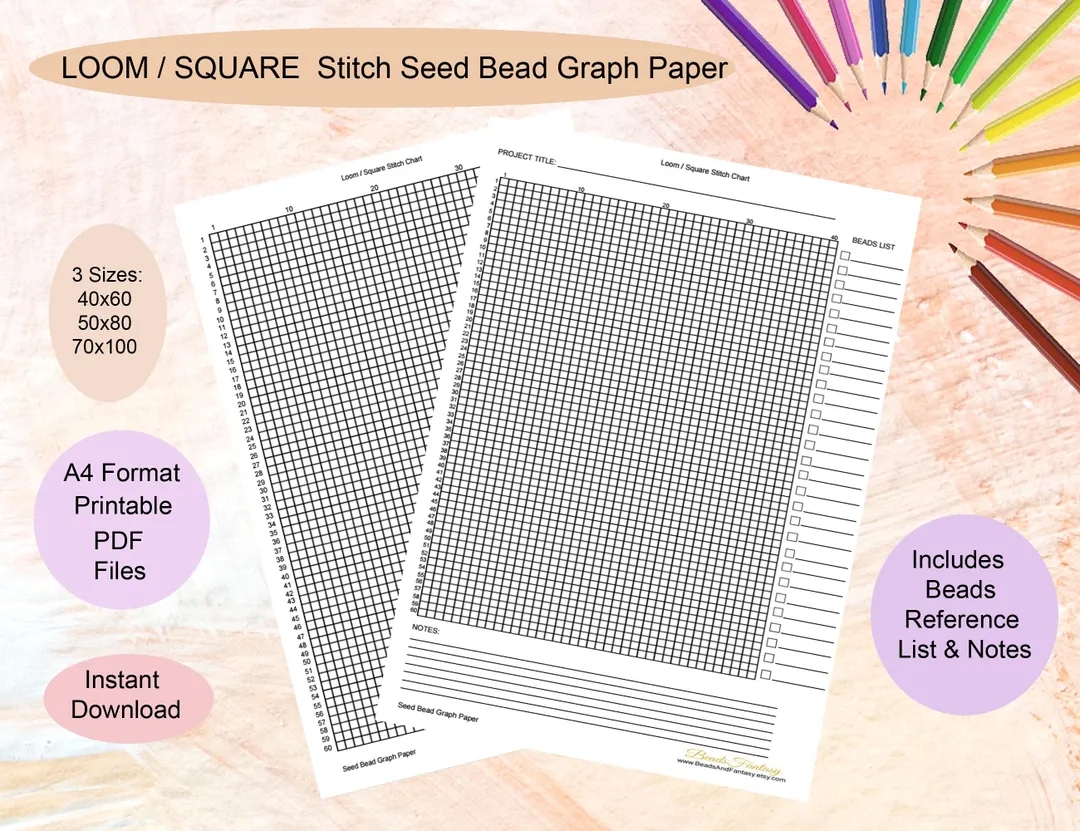 Round Bead Graph Paper Printable Round Bead Graph Paper Printable