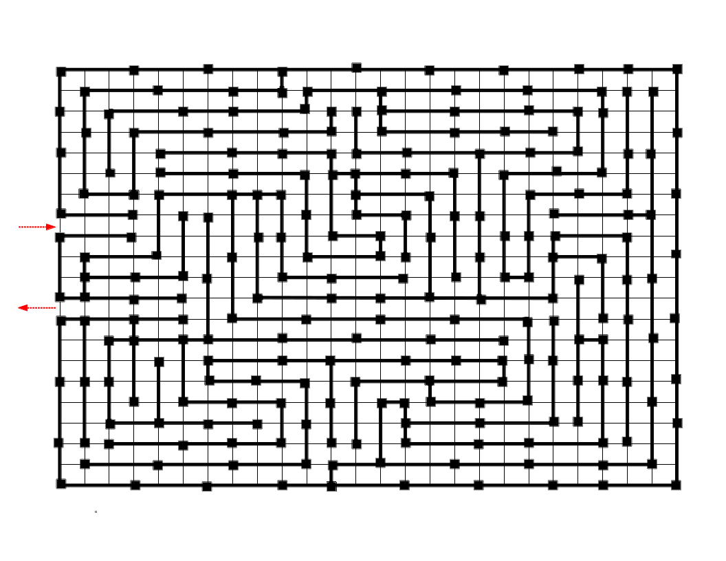 Printable Maze On Graph Paper