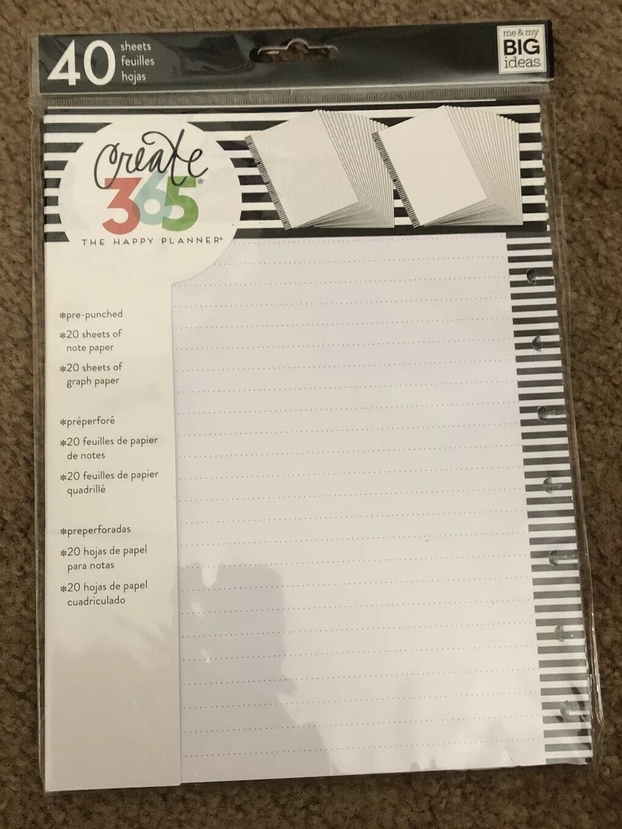 MAMBI Create 365 HP Graph Paper Classic Stripes Blk 20 Graph Paper 20 Notepads EBay