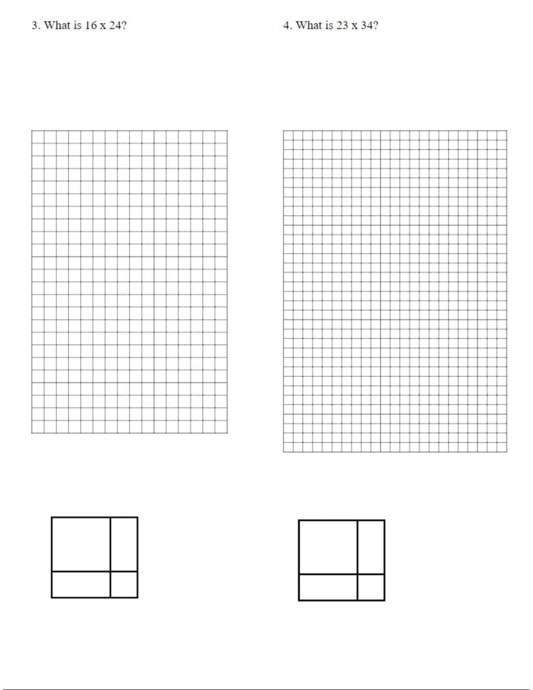 MathFactLab 2 Digit By 2 Digit Multiplication Worksheet With Area Models Free Pdf MathFactLab 2 Digit By 2 Digit Multiplication Worksheet With Area Models Free Pdf