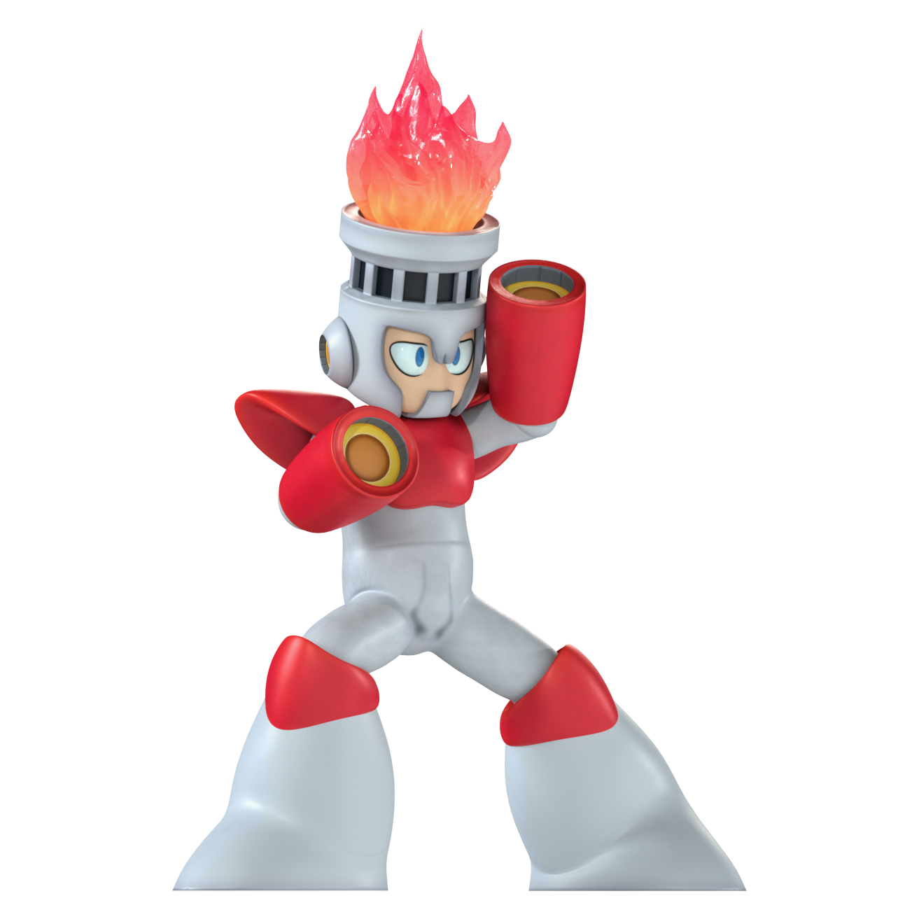  Mega Man Fire Man Maya Rig 3D Print STL Free 3D File For 3D Printing Cults