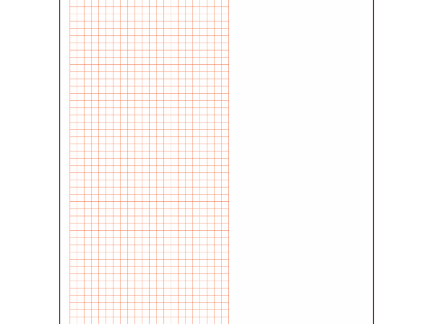 Metric Graph Paper Left Half 1 2 Cm Squares Right Half Blank Double Sided Red Lined 500 Sheet Ream Three Hole Punched Walmart