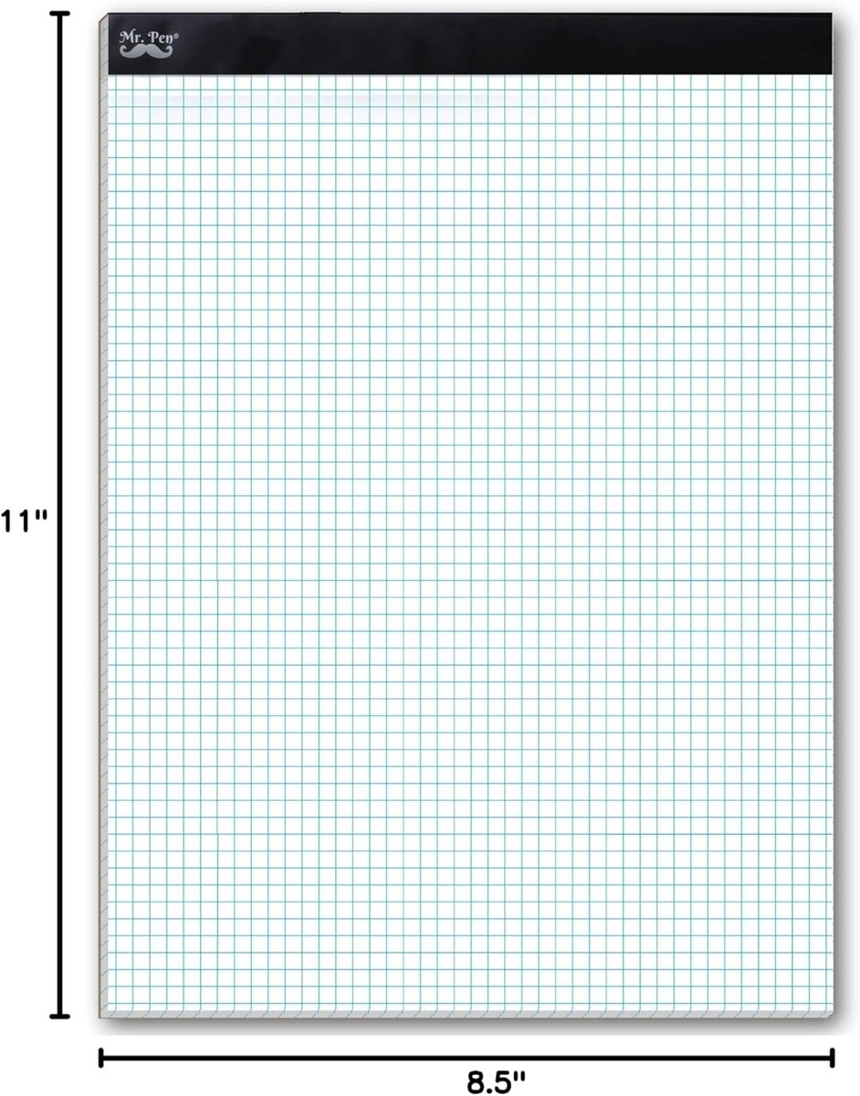 Mr Pen Graph Paper Grid 4x4 4 11 x8 5 4 Sq in White EBay