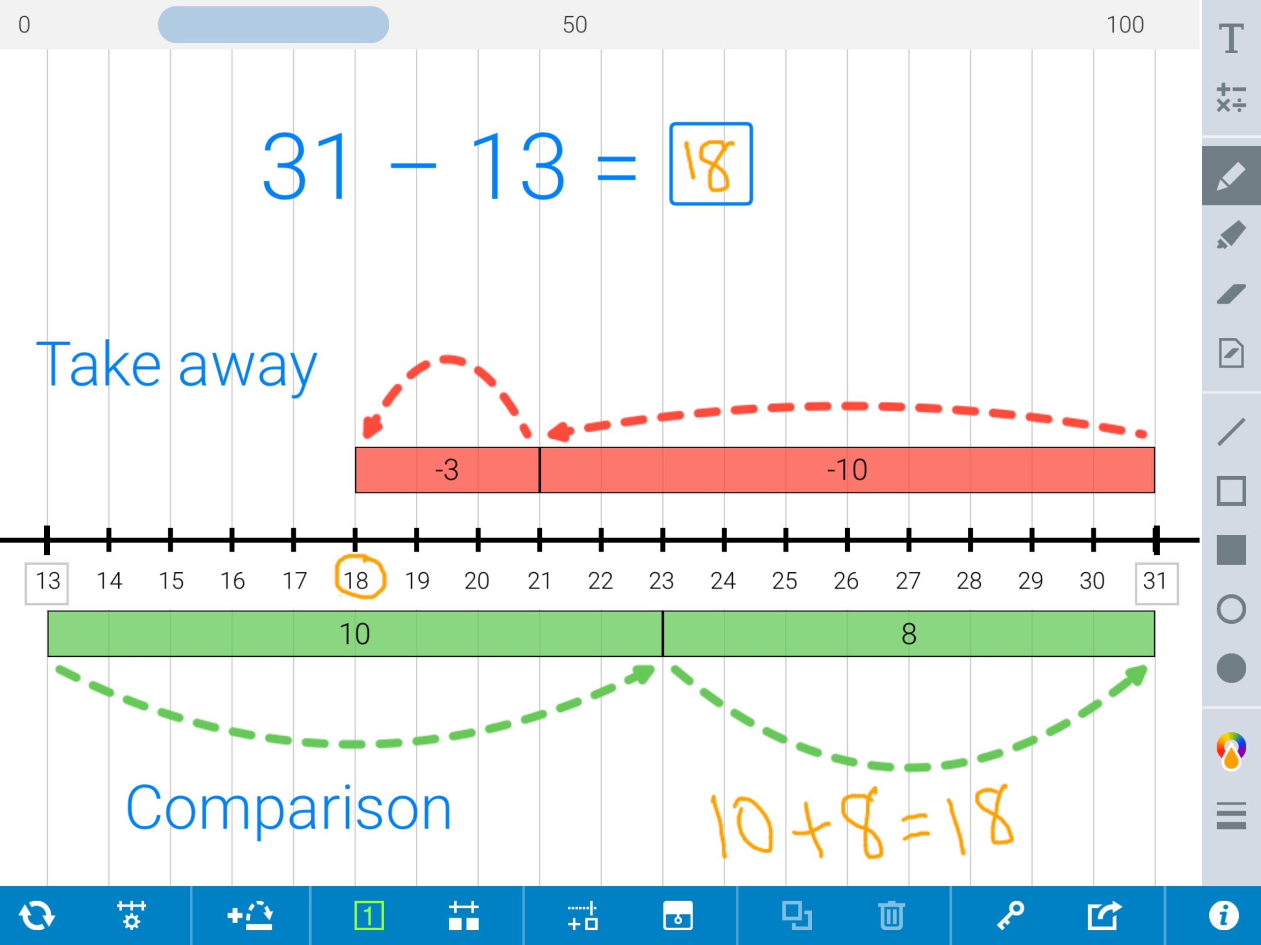 Number Line Graph Generator