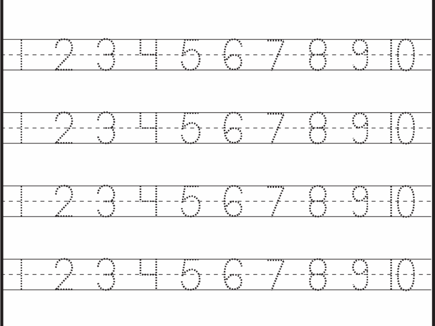 Number Tracing 1 10 Worksheet FREE Printable Worksheets Worksheetfun
