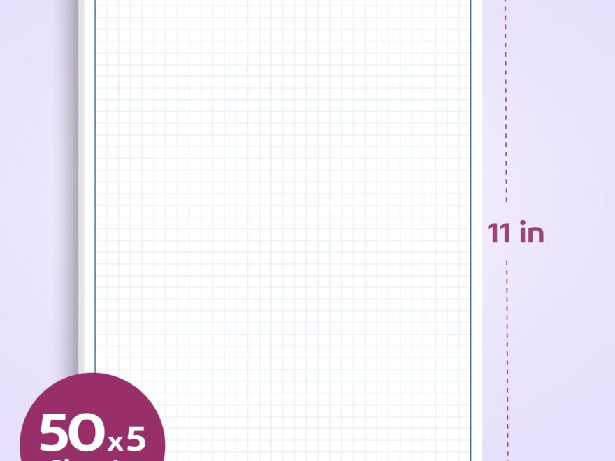 Paper Ream 3 Grid Graph Paper 1 8 Squares And Accentuated Axes Right Half Blank Double Sided Blue Blue Planet Square