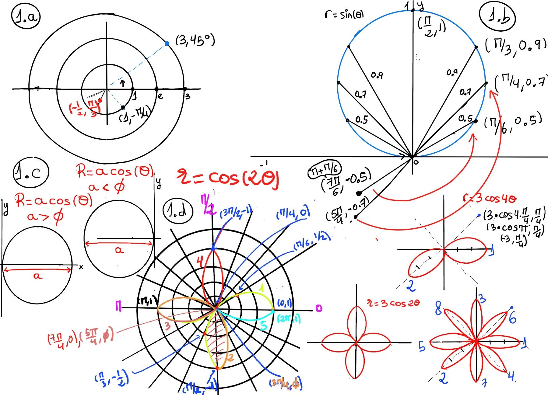 Parametric Curves Polar Coordinates JustToThePoint