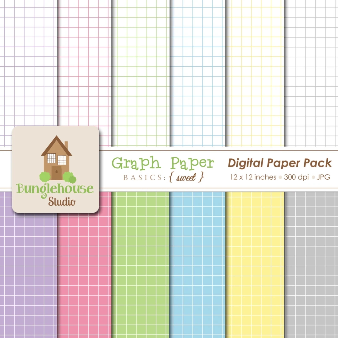Pastel Digital Graph Paper Grid Paper Pack Instant Download Commercial Use Etsy Pastel Digital Graph Paper Grid Paper Pack Instant Download Commercial Use Etsy