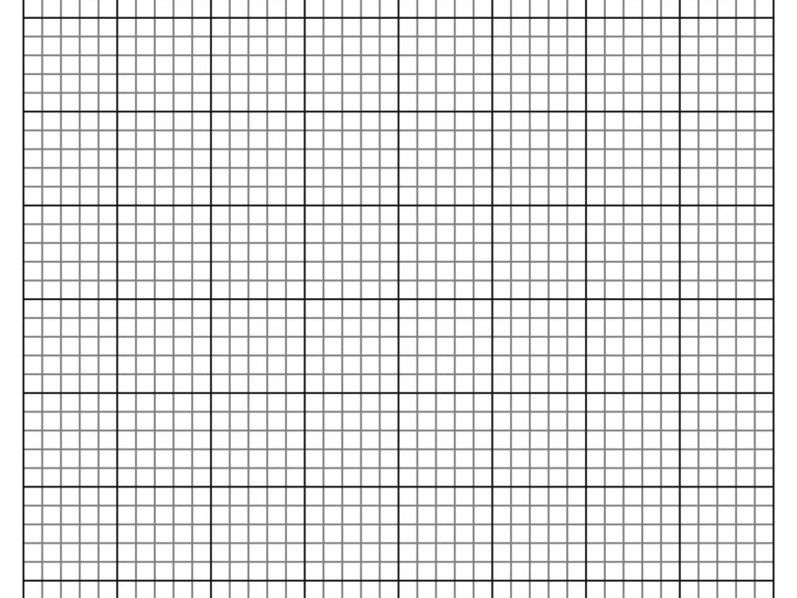 Perfectly Scaled And Precise Printable Graph Paper 1 5 Inch 5 5 5 Lines Per Inch With 1 Inch Grid Etsy