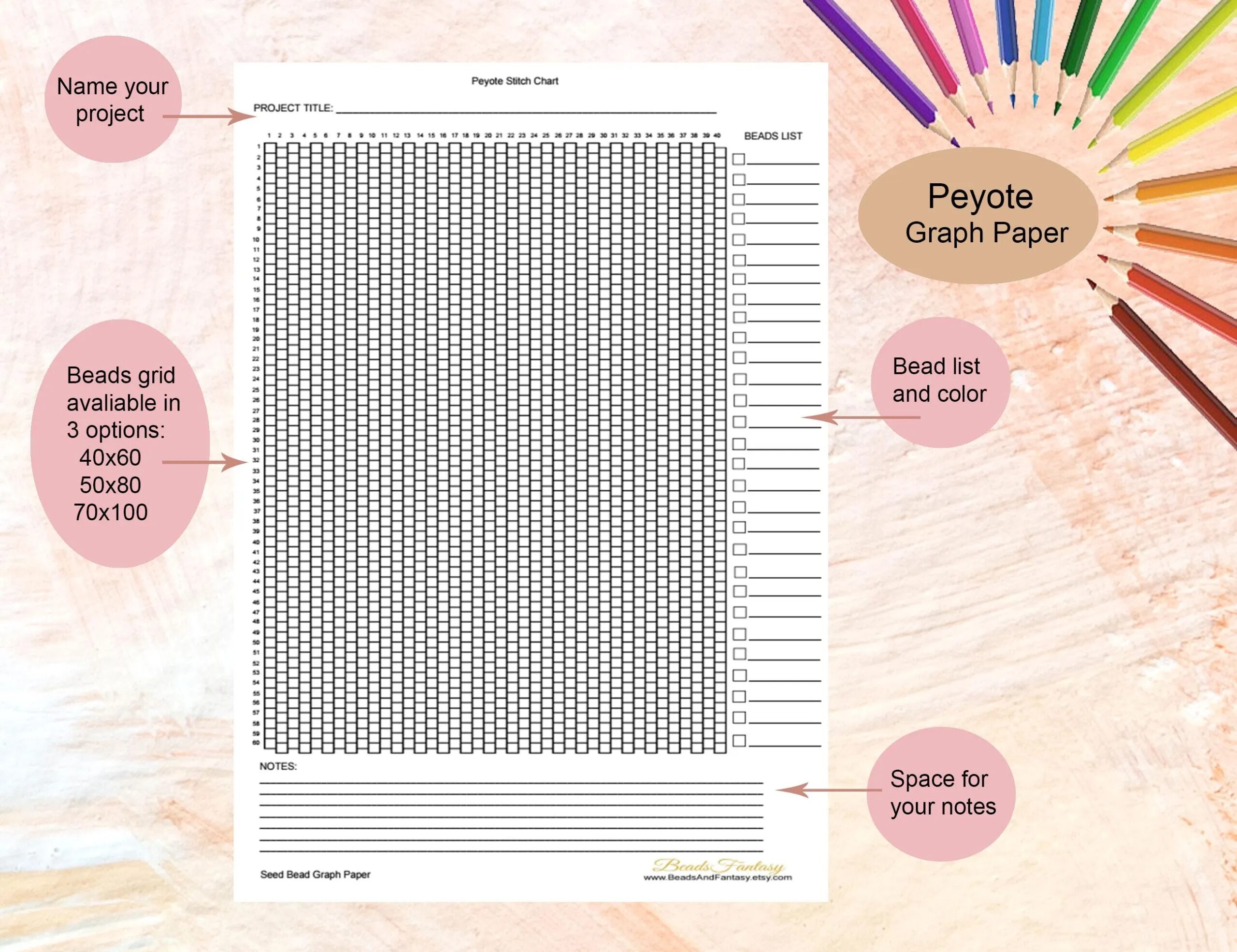 Peyote Stitch Printable Bead Graph Paper For Seed Bead Patterns A4 Instant Download PDF Printable Miyuki Beading Graph Paper Template Chart Etsy Peyote Stitch Printable Bead Graph Paper For Seed Bead Patterns A4 Instant Download PDF Printable Miyuki Beading Graph Paper Template Chart Etsy