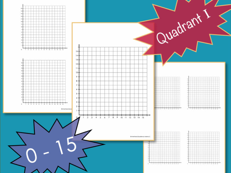 Plotting Coordinates Cartesian Plane BLANK Grids 1 And 4 Quadrant Graphs Australian Teachers Marketplace