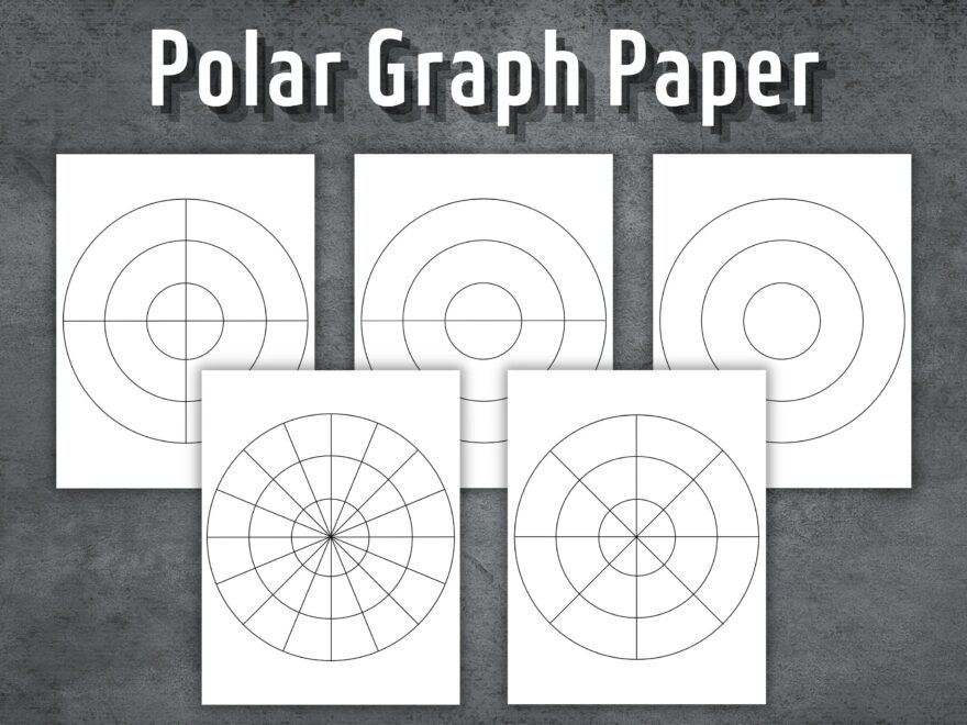 Polar Coordinate Graph Paper Etsy
