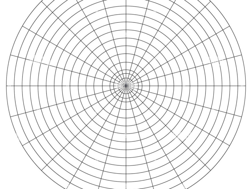 Polar Graph Paper Stock Vector Images Alamy