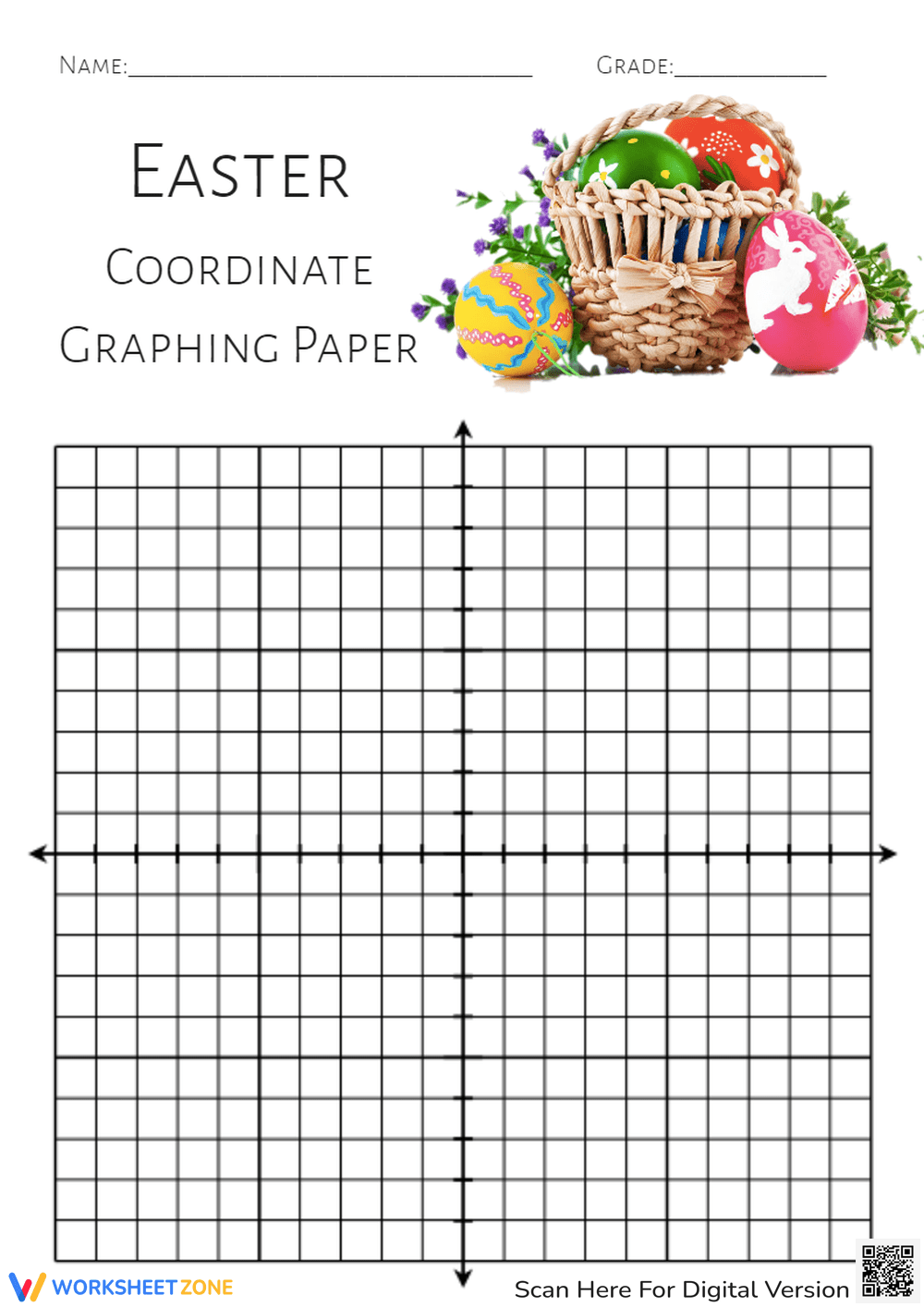 Printable Graph Paper With Coordinate Plane