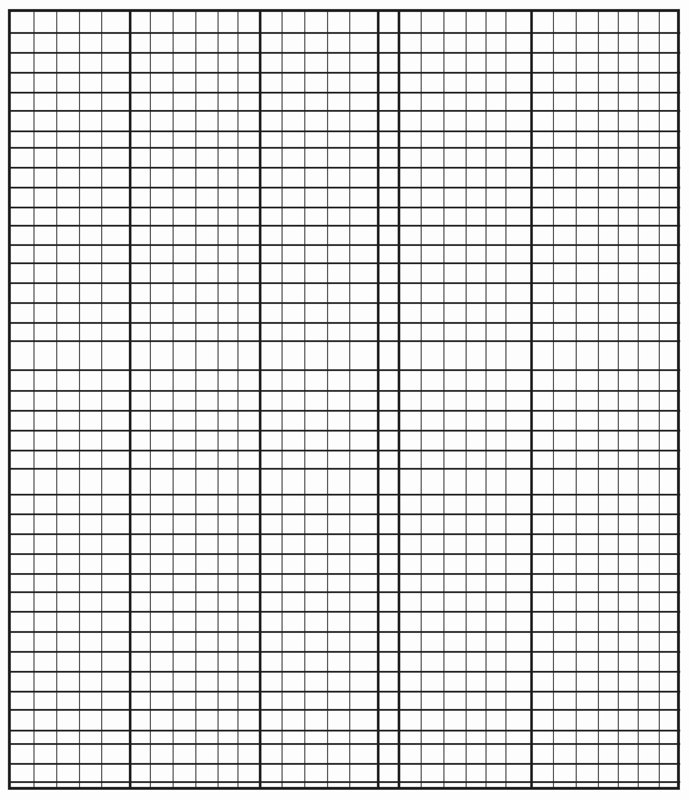 Printable Blank Graph Paper Template
