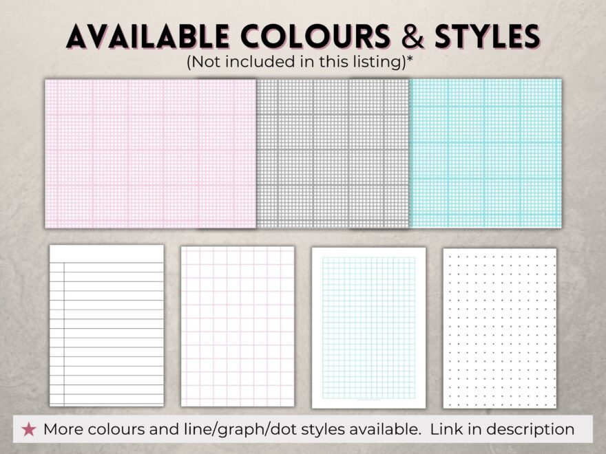 Printable Graph Paper 1mm And 10mm 1cm Grey Guideline Grid Template Full Page margins Digital PDF Instant Download A4 a5 letter half Etsy