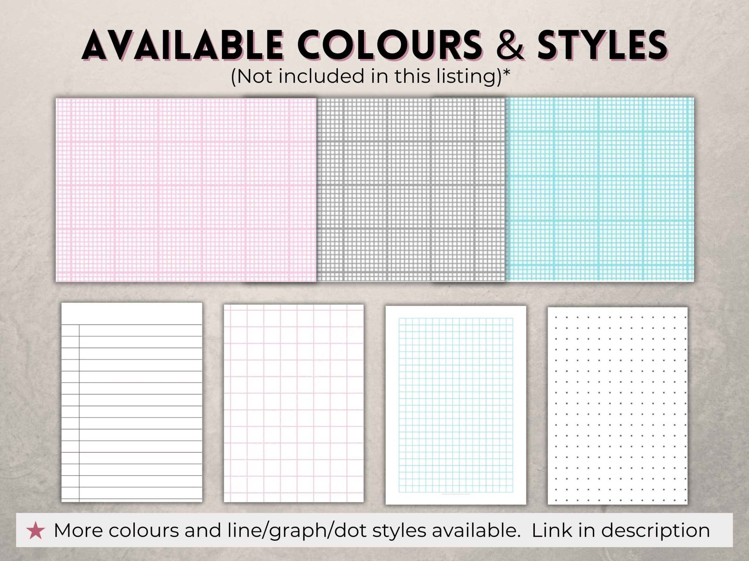 Printable Graph Paper 1mm And 10mm 1cm Grey Guideline Grid Template Full Page margins Digital PDF Instant Download A4 a5 letter half Etsy