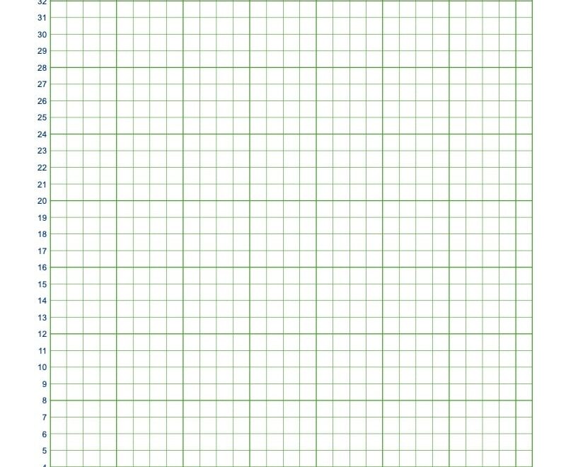 Printable Graph Paper Blank Templates Worksheets Library