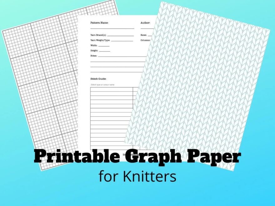 Printable Graph Paper Graph Paper For Knitters Knitter Colouring Pages Knitting Accessories Knitting Pattern Instant Download Etsy