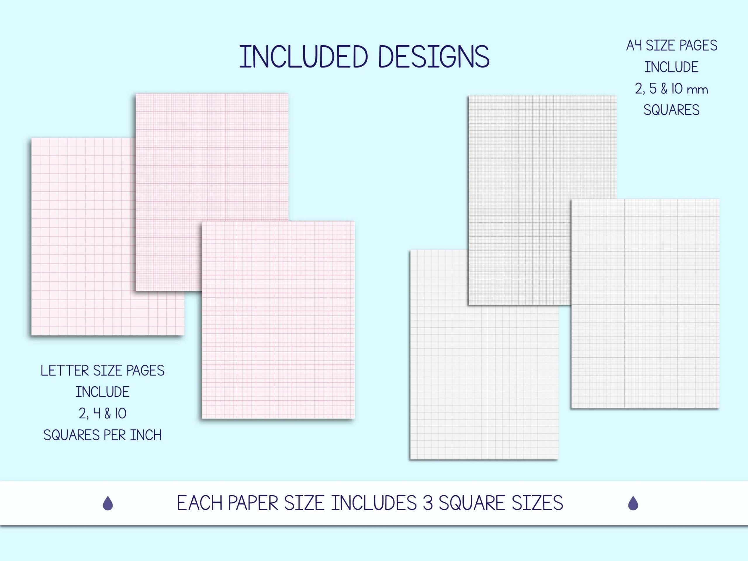 Graph Paper Printable 4 Per Page