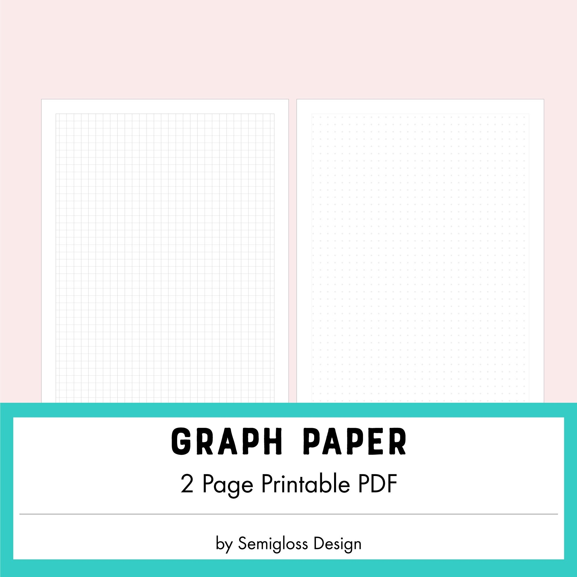 Printable Graph Paper PDF Grid And Dot Grid Perfect For Floor Plans And Journals Etsy Printable Graph Paper PDF Grid And Dot Grid Perfect For Floor Plans And Journals Etsy