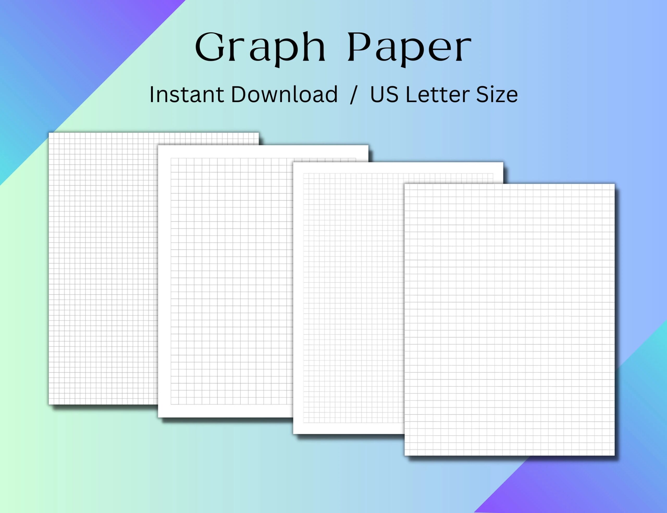 Printable Graph Paper With 2 Different Grid Sizes And 2 Different Graph Layouts Etsy Printable Graph Paper With 2 Different Grid Sizes And 2 Different Graph Layouts Etsy