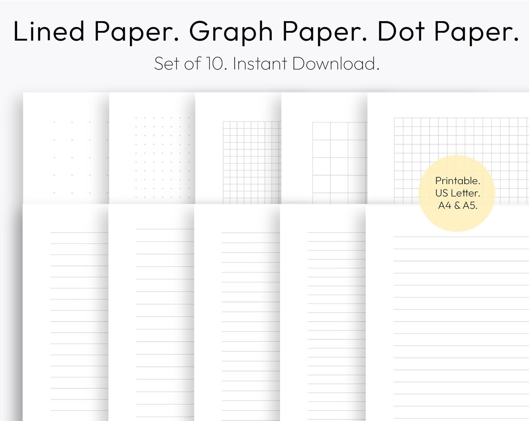 Graph Papper Lined Paper