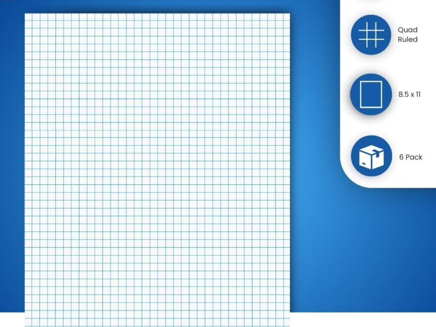 Printable PDF Graph Paper Legal Pads 8 5 X 11 100 Sheets 1 Pack Quad Near Me
