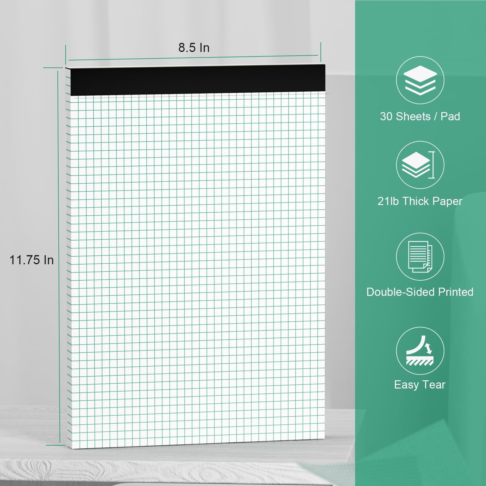 Printable PDF Graphing Paper 8 5 X 11 Legal Pad Graph Paper Pad Togo And Y Axis