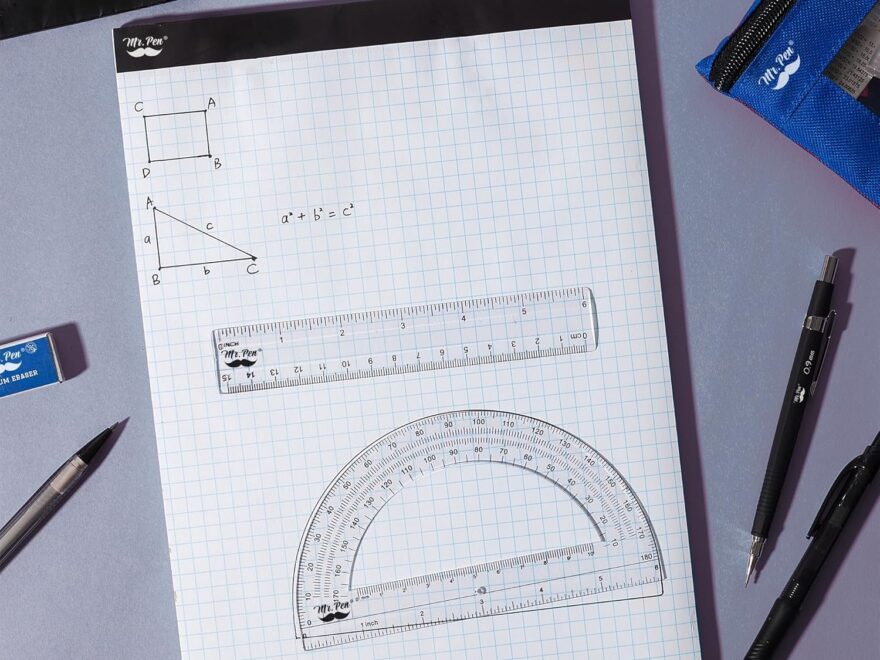 Printable PDF Mr Pen 4x4 Graph Paper Pad 22 Sheets 17x11 4 Squares Per Inch Grid Paper