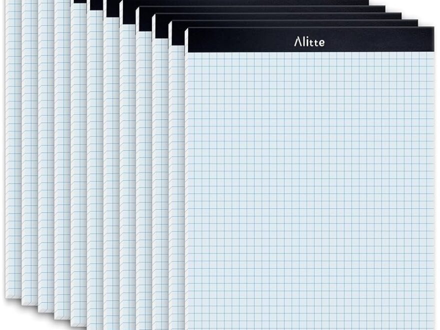 Printable PDF Mr Pen Graph Paper 2 Pack Of 55 Sheets 8 5 x11 4x4 4 Squares Per Inch 3 Hole Punched Graphing Paper Grid Paper Pad Math Graph Paper Pad 1 2 Graph Paper