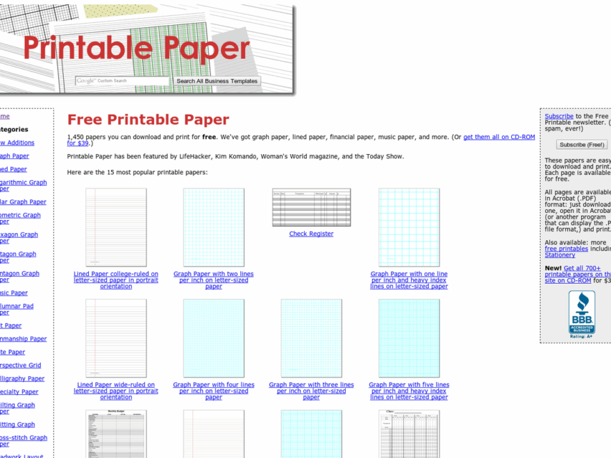 Product Hunt On X Printable Paper Print Graph Paper College Ruled Or Other Types Of Paper Http t co 88w46LxuVL Via erikfinman Http t co yprmLr71M8 X