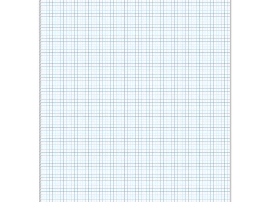 Quadrille Pads Quadrille Rule 8 Sq in 50 White 8 5 X 11 Sheets Mastersupplyonline