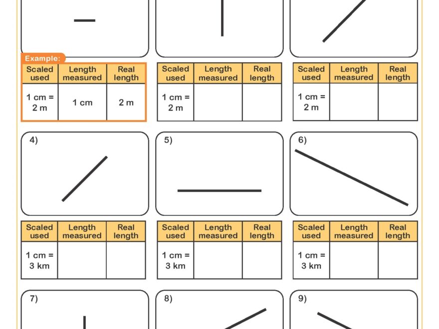 Scale Drawing Worksheet Printable PDF Year 8 And Year 9 Geometry Worksheet