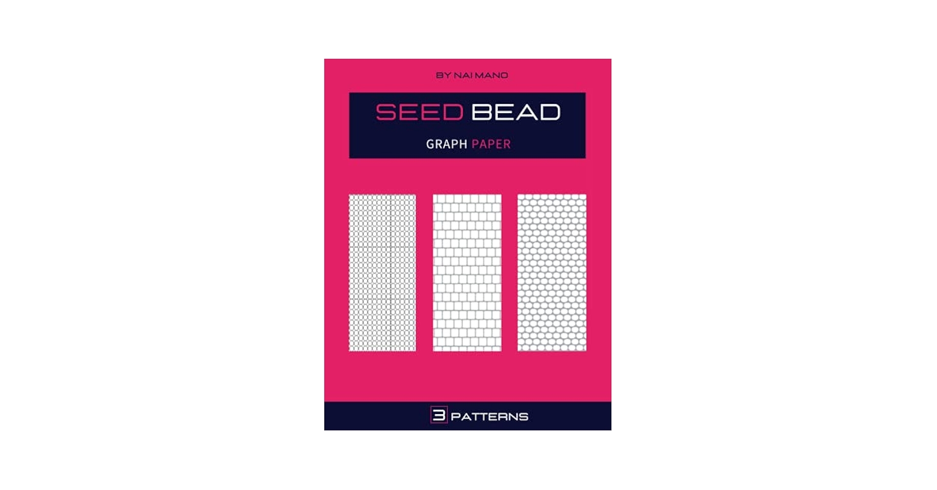 Seed Bead Graph Paper Beading Graph Paper To Create Your Own Beadwork Designs With Multiple Patterns square loom Brick And Peyote Black Cover 8 5 x11 120 Pages Mano Nai 9798525829213 Amazon Books