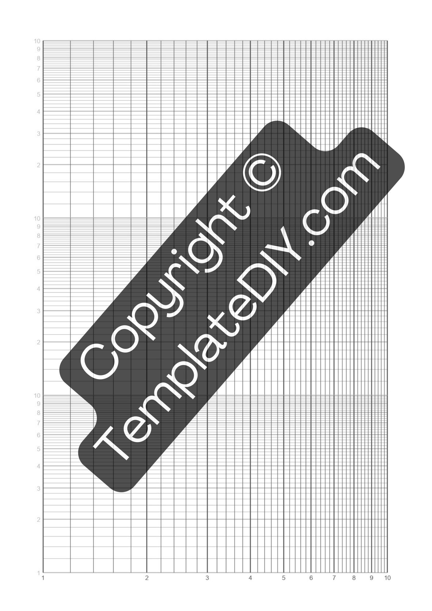 Semi Log Graph Paper Grid Paper Printable Template In PDF