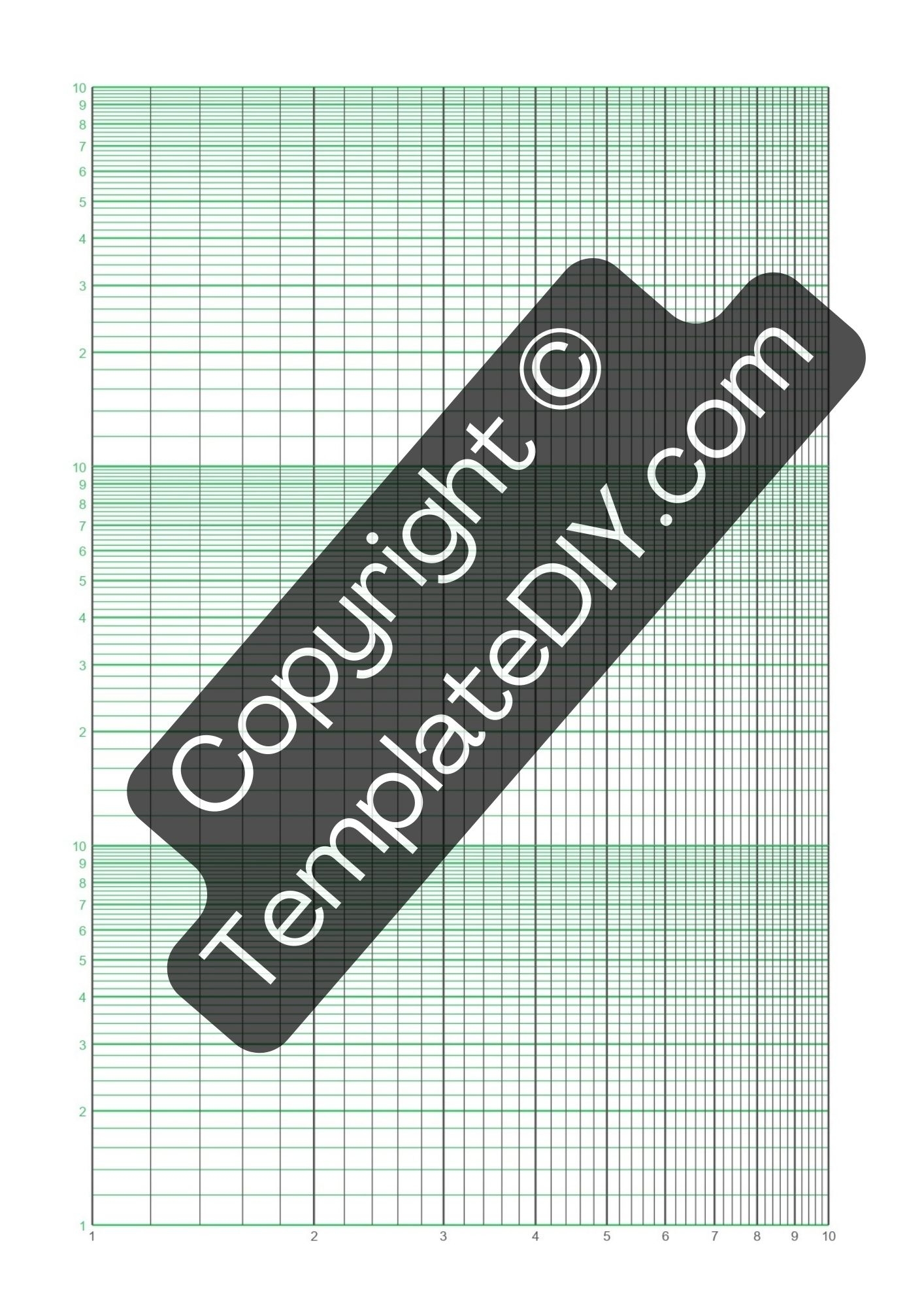 Semi Log Graph Paper Grid Paper Printable Template In PDF Semi Log Graph Paper Grid Paper Printable Template In PDF