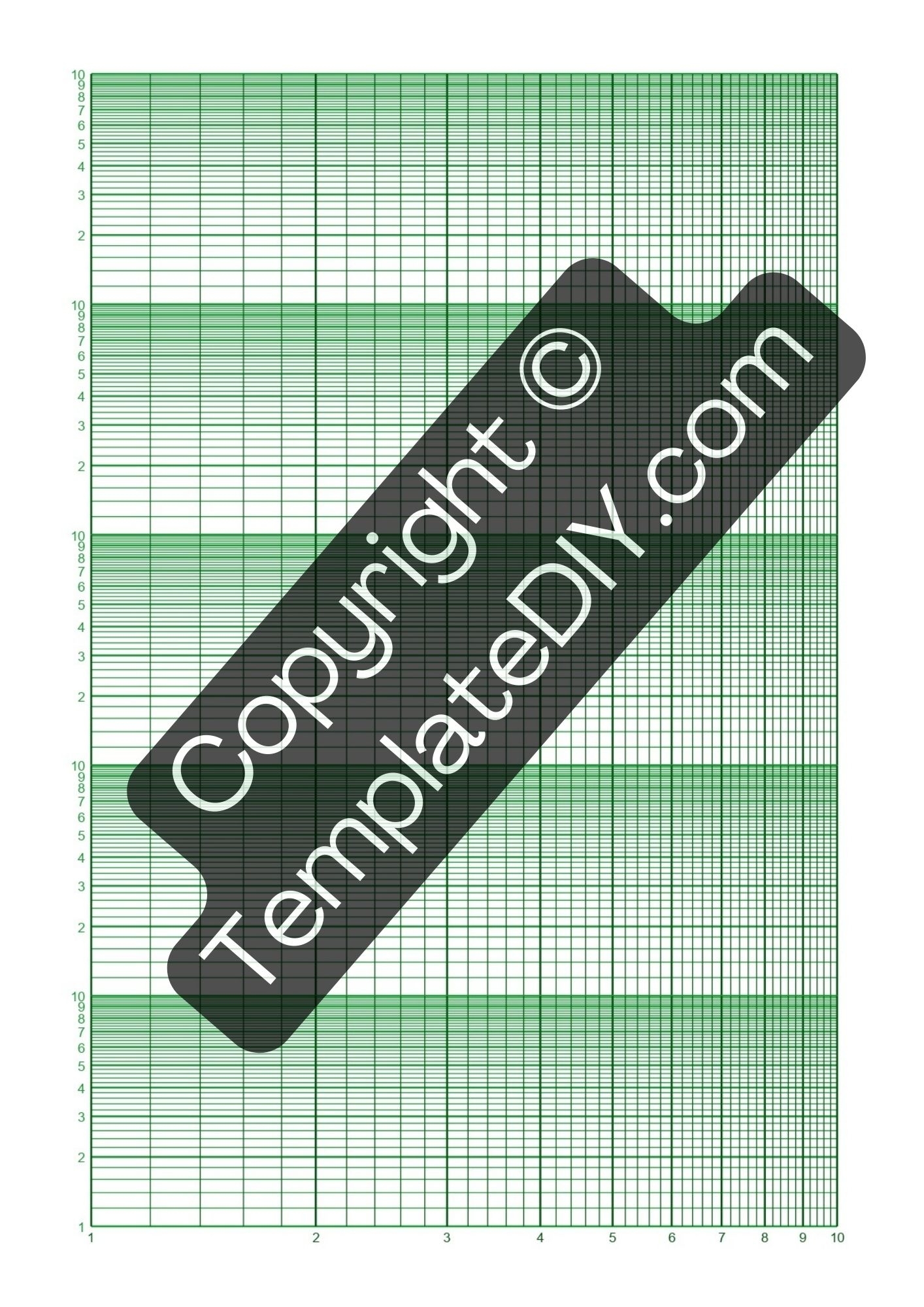 Semi Log Graph Paper Grid Paper Printable Template In PDF Semi Log Graph Paper Grid Paper Printable Template In PDF