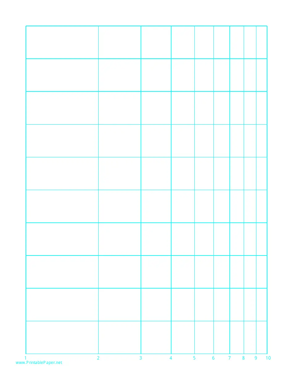 Semi log Paper With Logarithmic Horizontal Axis One Decade And Linear Vertical Axis On Letter Sized Paper Download Printable PDF Templateroller