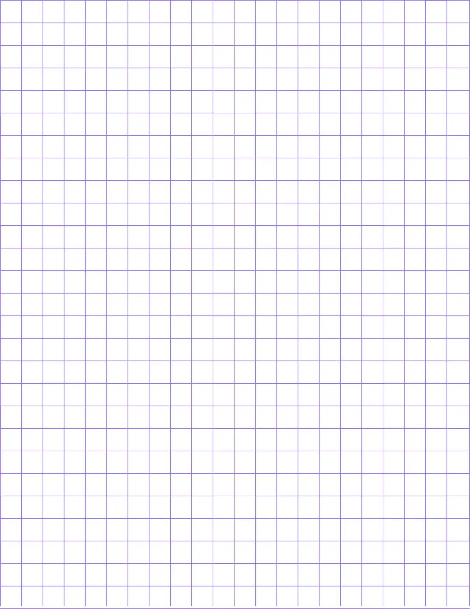 Simple Lined Grid Paper 15 Pages Math Digital Printable Etsy