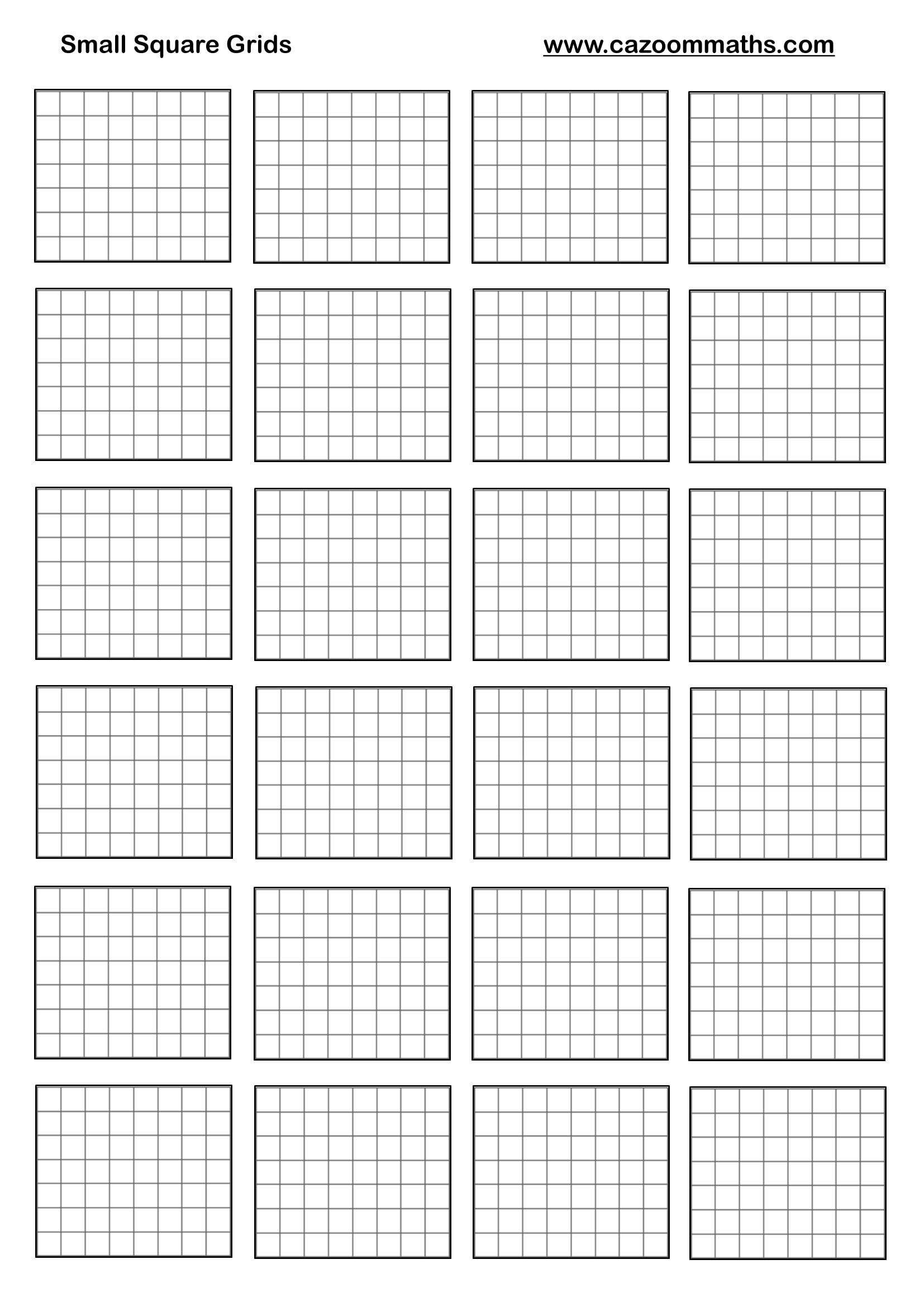 Graph Paper Printable Small Squares