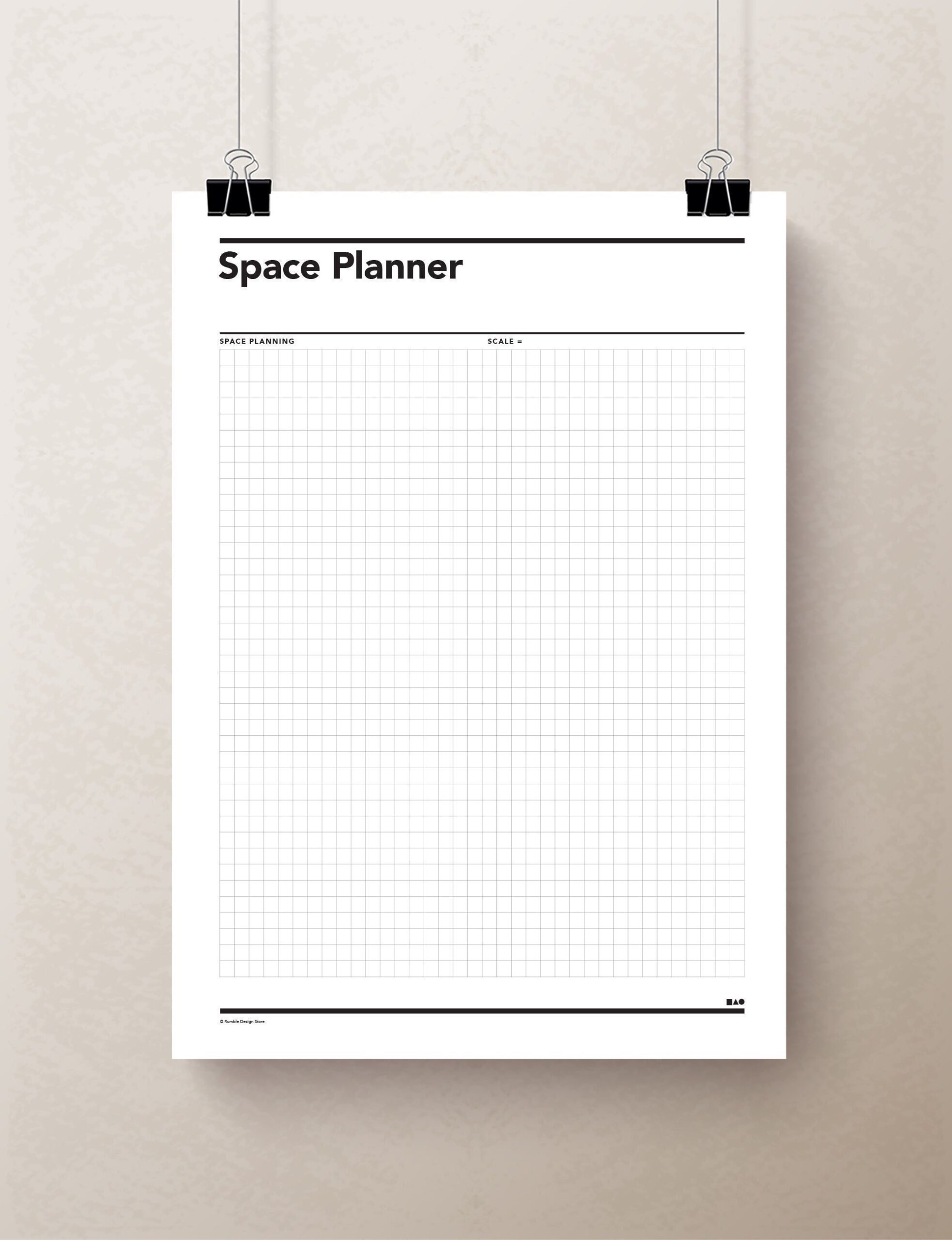 Space Planning Graph Paper Free Printable