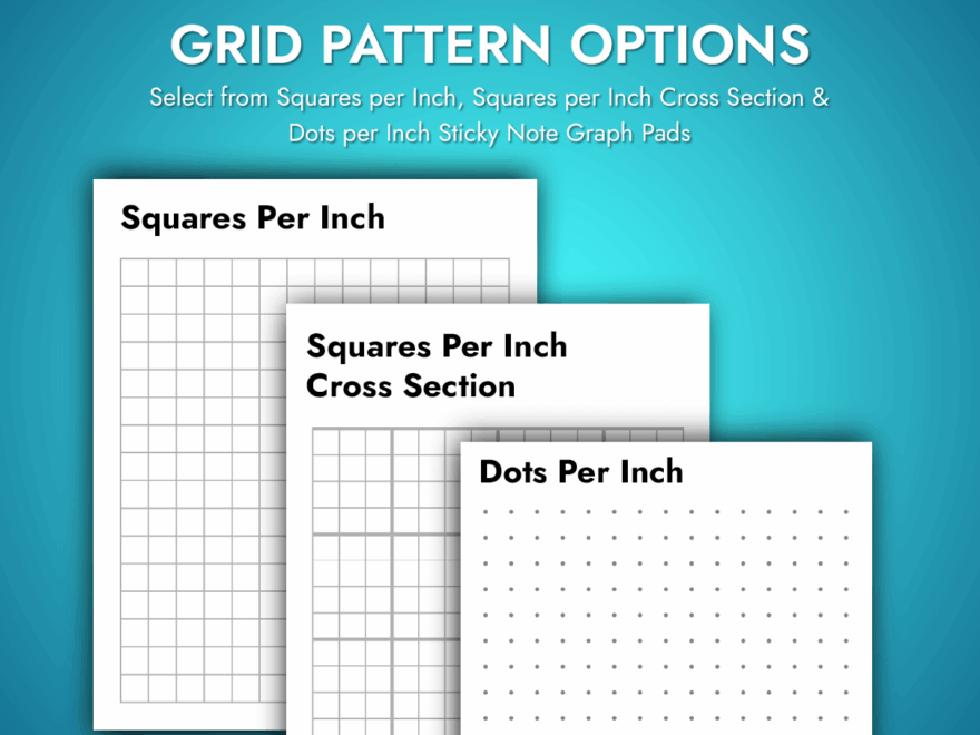 Sticky Note Graph Pads 4 X 6 PrintPPS