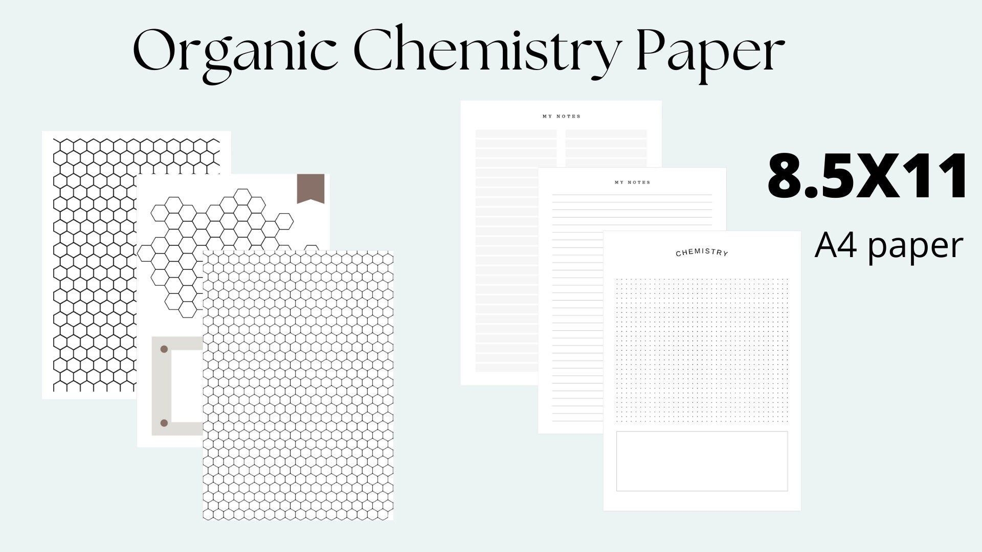 Student Lab Notebook Organic Chemistry Hexagonal Graph Paper 1 4 Worksheets Library