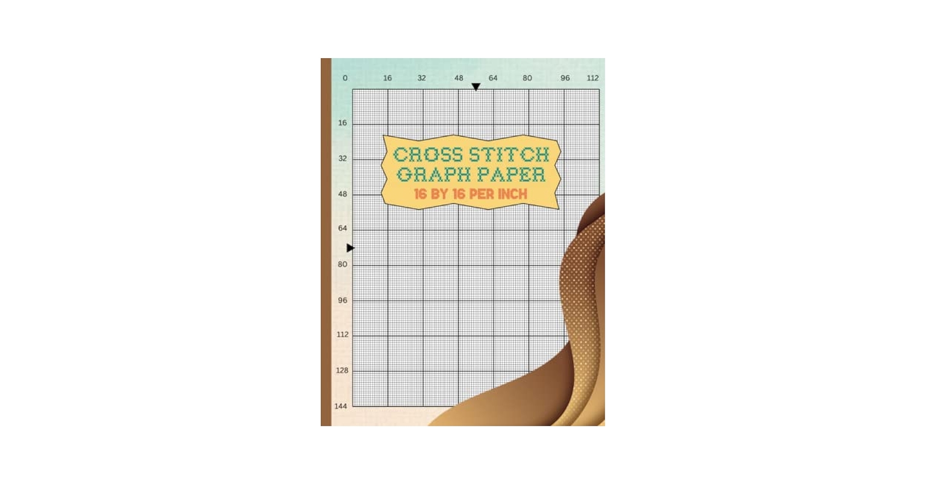 The Cross Stitch Chart Pattern Practice Book Cross Stitching Graph Paper 16 Squares Per Inch Grid For Embroidery Patterns And Needlework 120 Own Design Large Print 8 5 x11  The Cross Stitch Chart Pattern Practice Book Cross Stitching Graph Paper 16 Squares Per Inch Grid For Embroidery Patterns And Needlework 120 Own Design Large Print 8 5 x11