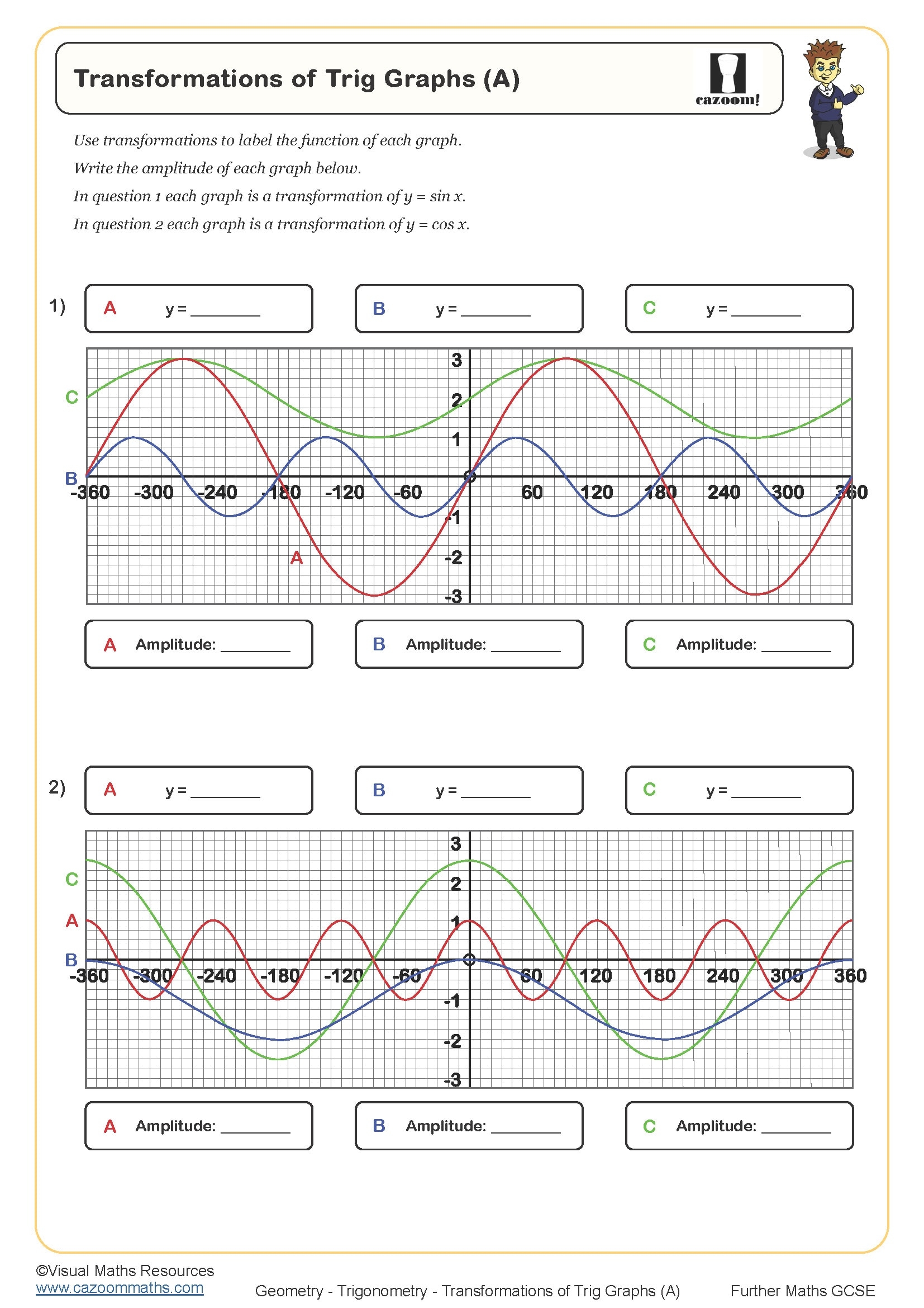 Trigonometry Printable Graphing Paper