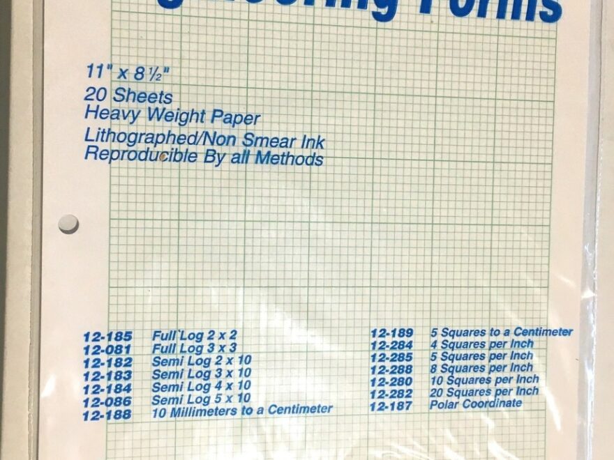 Vintage National Engineering Forms 12 288 8 Squares Per In Graph Paper Unopened EBay
