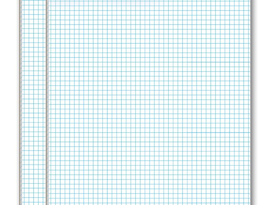 Wide Ruled Paper 8 5 X 11 75 Inch Graph Paper Grid Paper Pad 2 Pack Of 50 Sheets White A3 Drawing Paper